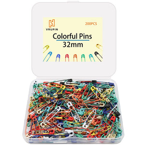 200 Coloured Safety Pins