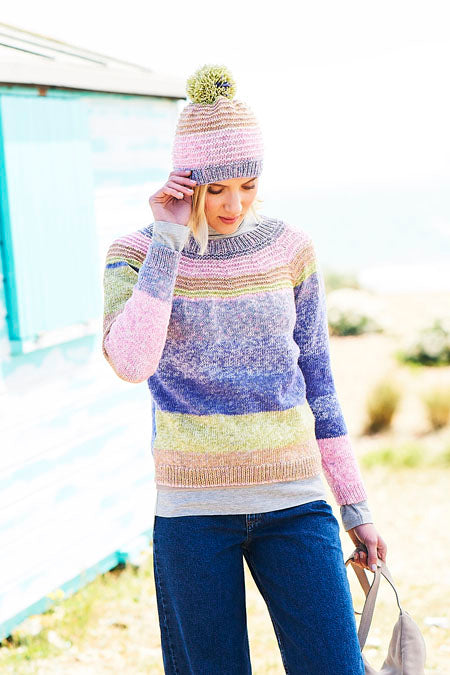 9671 Stylecraft DK Sweater, Cowl and Hat