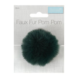 Pom Pom Faux Fur 6cm: 1 Piece Various Colours