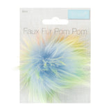 Pom Pom Faux Fur 6cm: 1 Piece Various Colours