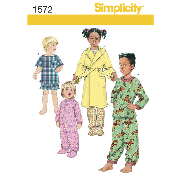 1572 Toddlers and Child's Sleepwear and Robe