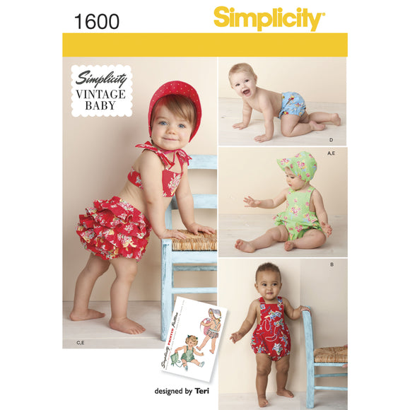 1600 Babies Vintage Romper Set