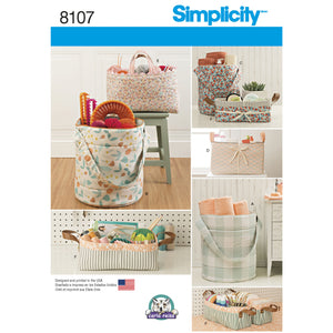 8107 Bucket, Basket & Tote Organizers