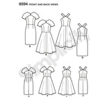 8594 Ladies and Petite Dresses