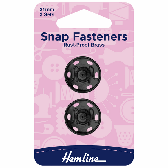 Sew-On Snap Fasteners 21mm